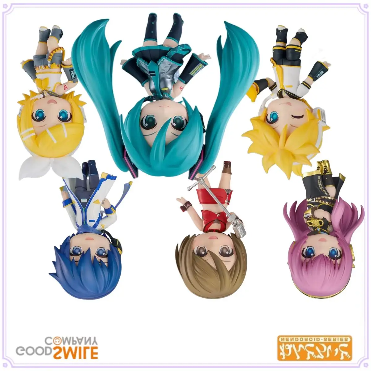 

Оригинальная серия GSC Nendoroid: Мика 3.0, Кагамине Рин/Лен, Мегурине Лука, Мейко, Кайто-2.0 — пластиковая фигурка Q-версии со съемными деталями