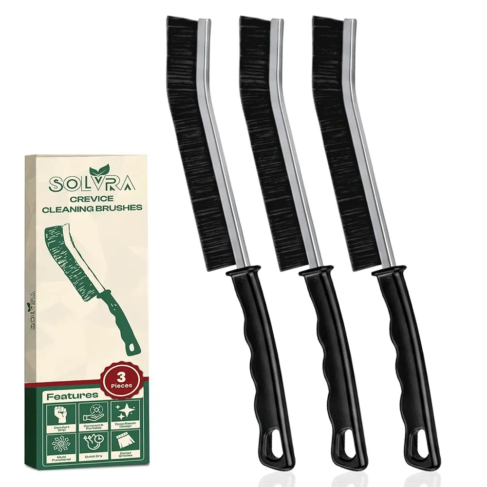 

Набор щеток для чистки щелей – 3 шт. инструментов для чистки с жесткой щетиной для затирки швов, плитки, зазоров и узких пространств – Маленькая щетка для затирки швов