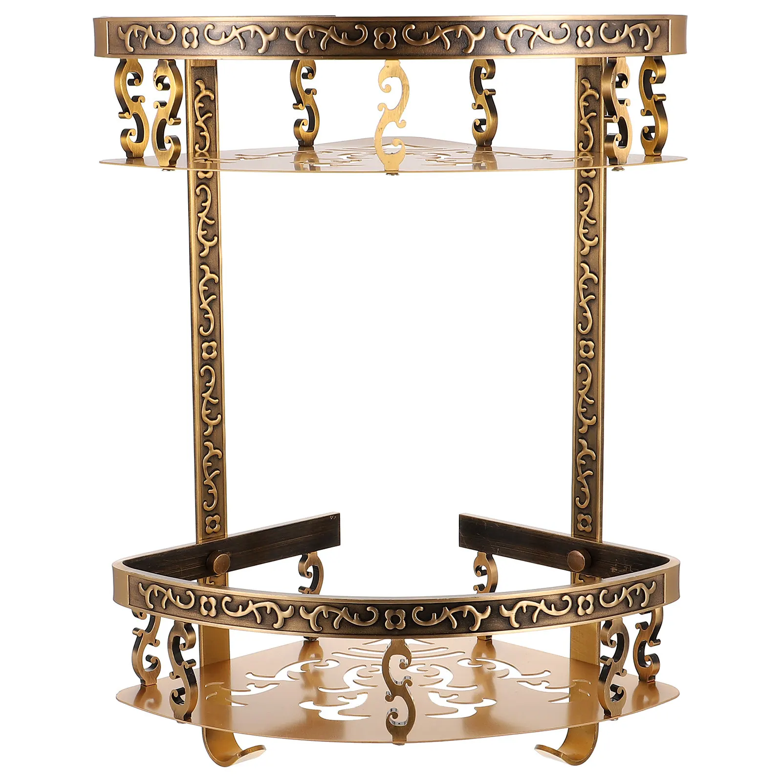 

Набор из 1 шт. алюминиевых угловых настенных полок для ванной комнаты: органайзер для зубных щеток, стаканов, полотенец, шампуня, кондиционера, геля для душа