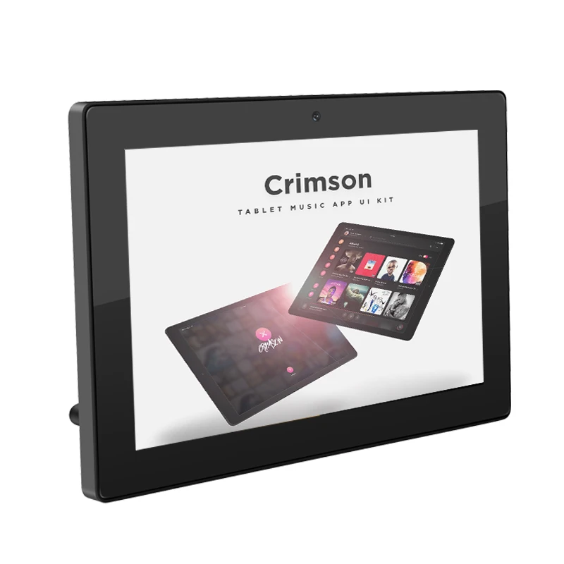 Smart home android 7,1 os montaje en pared, tableta poe rk3128, resolución de 1280x800, reproductor de anuncios de señalización digital LCD