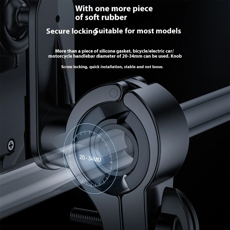 오토바이 핸들 바 마운트 전화 홀더 방수 방수 선샤이드 전화 홀더 K1KF