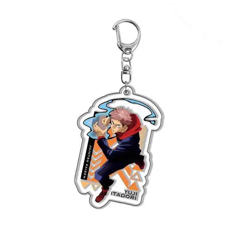 Anime Jujutsu Kaisen Cosplay Satoru Gojo  6cm Acrylic backpack keychain pendant Stands Yoji Itadori Sakuna Megumi Gift