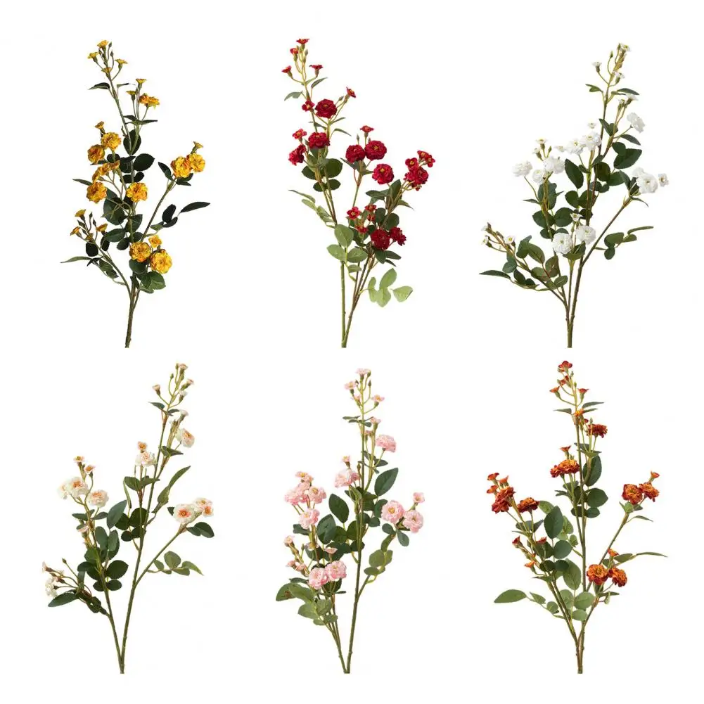 

Artificial Flowers Fake Silk Ani Little Rose Realistic Fake Flowers Indoor Outdoor Decoration Wedding Garden Event Photography P