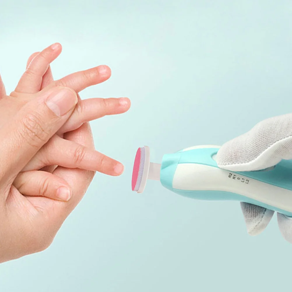 

12 Pcs Electric Nail Trimmer Infant Heads Baby File Sandpaper Grinding Pads Newborn Nail Care Tools Safe Effective