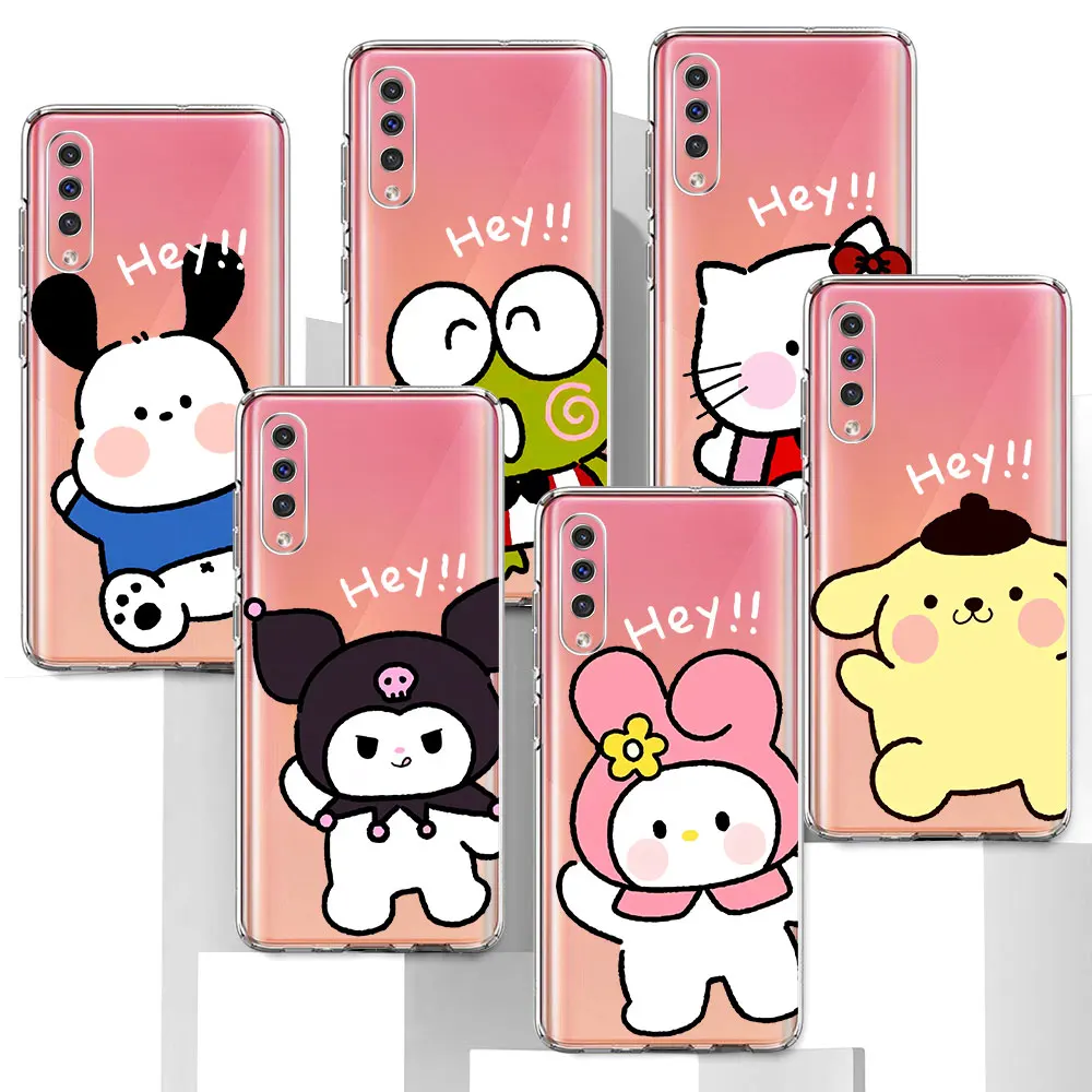 Cartoon Cute Pochacco Case for Samsung Galaxy A04s A10 A20s A7 A01 A02s A03s A20e A30s A40 A6 A70 A70s A50 TPU Soft Phone Cover