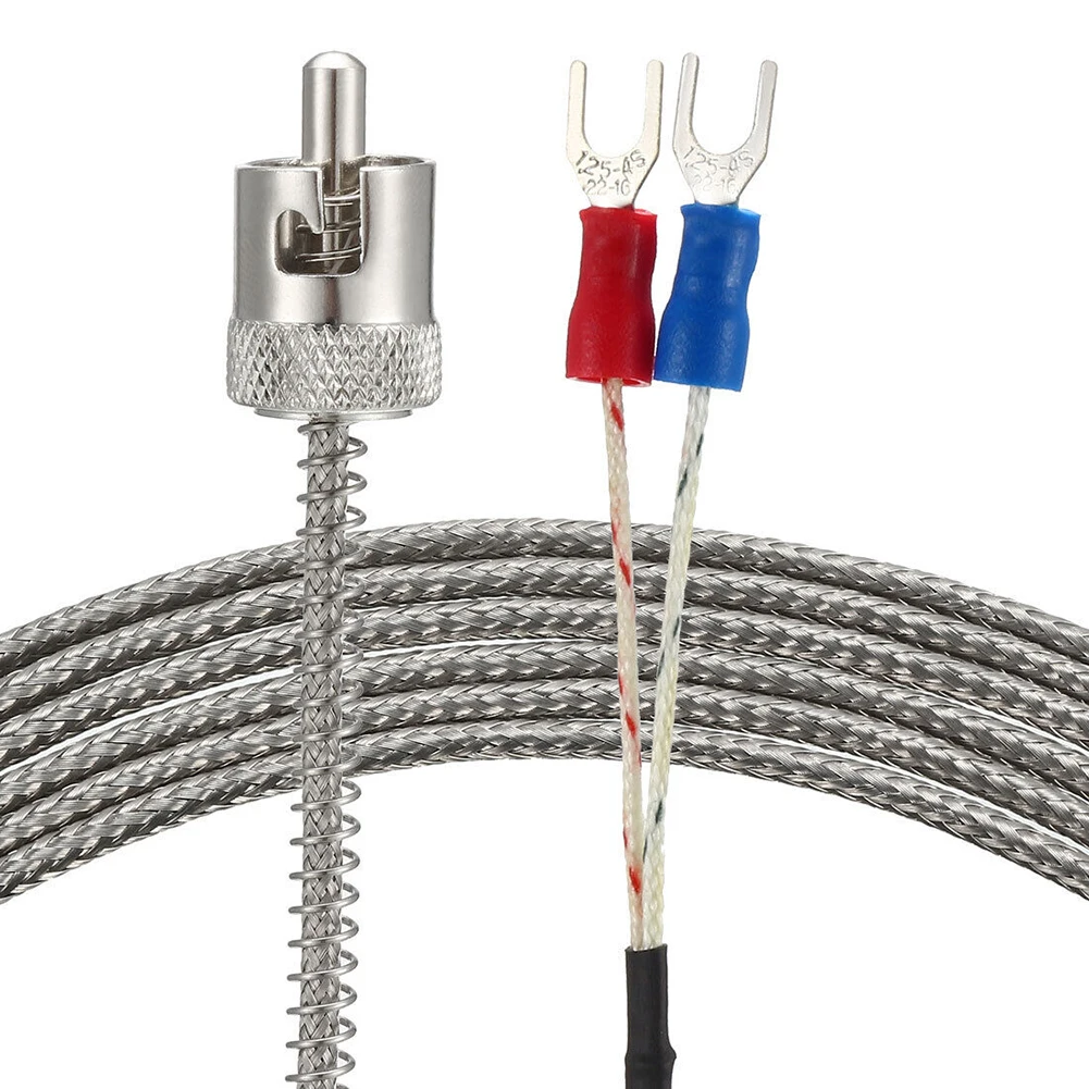 J Typ Temperatur sensor Sonde Sicherungs ring Typ Thermo element 1 Meter Kabel 321-112f 2 isolierte Gabeln Klemmen Thermo element