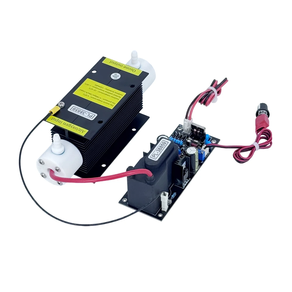 High-end 5 g/u 45 w verstelbare zwarte kwartsbuis luchtkoeling ozongenerator kit ozon lucht water olie luchtreiniger