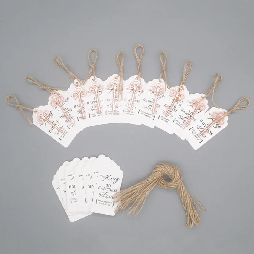 50 Stück/Set Schlüssel-Flaschenöffner im Vintage-Stil als Andenken für Paare, romantische Hochzeitsdekoration & praktisches Gastgeschenk, einzigartiges Hochzeitsgeschenk – Detail 8