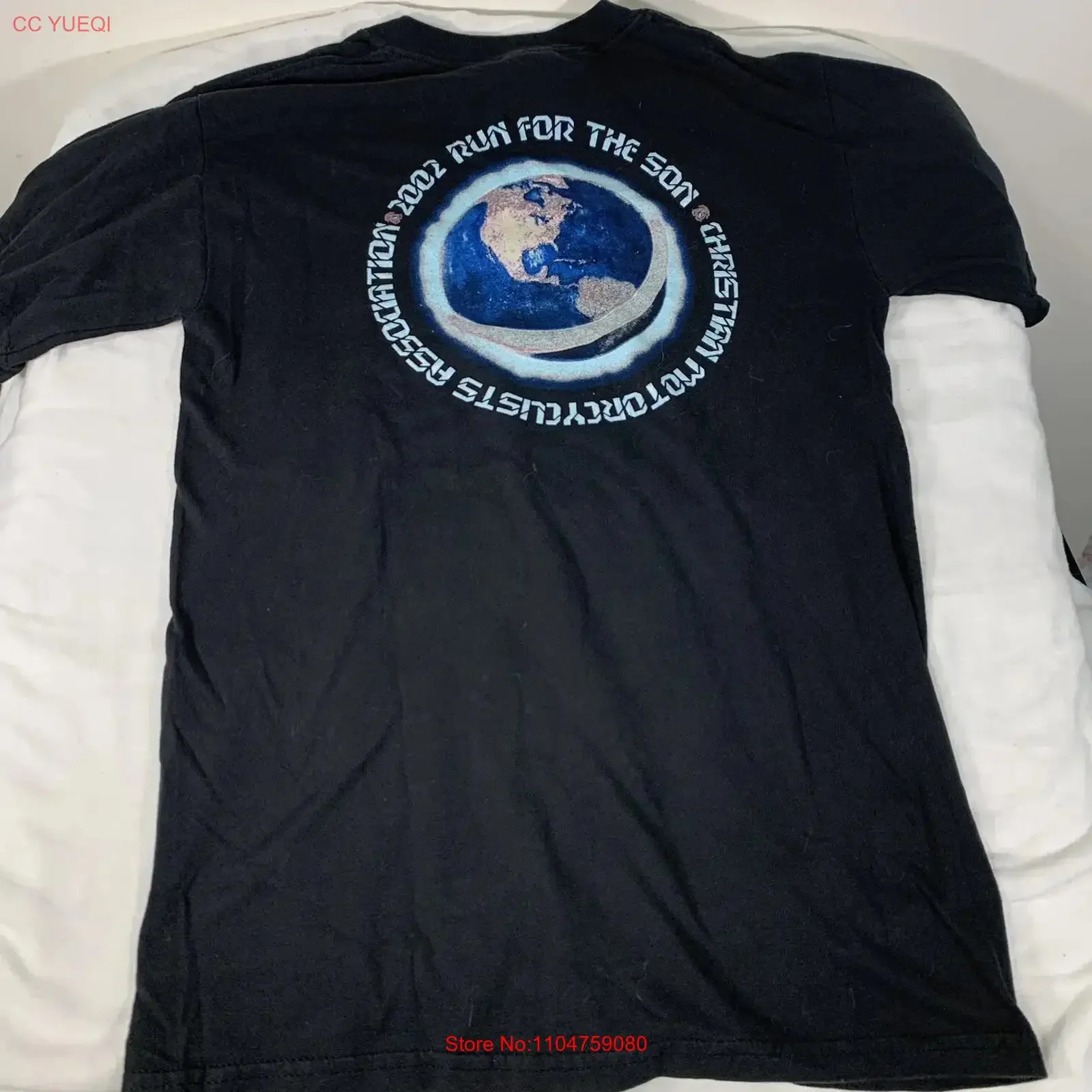 Christian Motorcyclists Association Run For The Son 2002 T Shirt Sz S Jer 31 21 vintage Washed homme Comfortable fashion