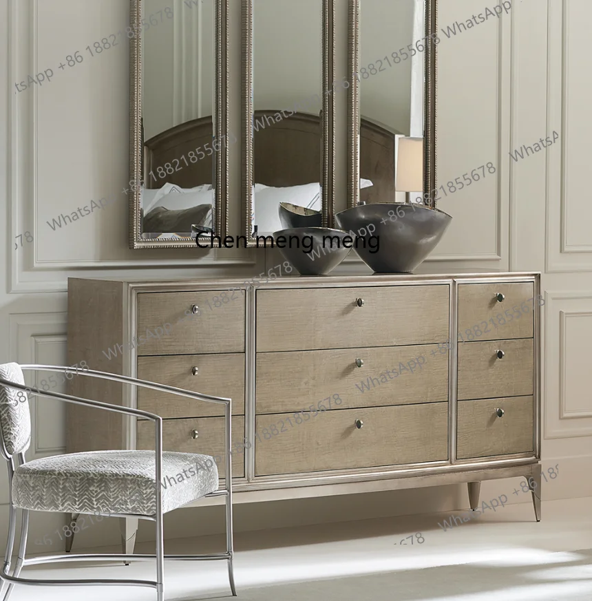 

Solid wood entrance, living room, dining side cabinet, modern simple chest, foyer decoration, bedroom locker