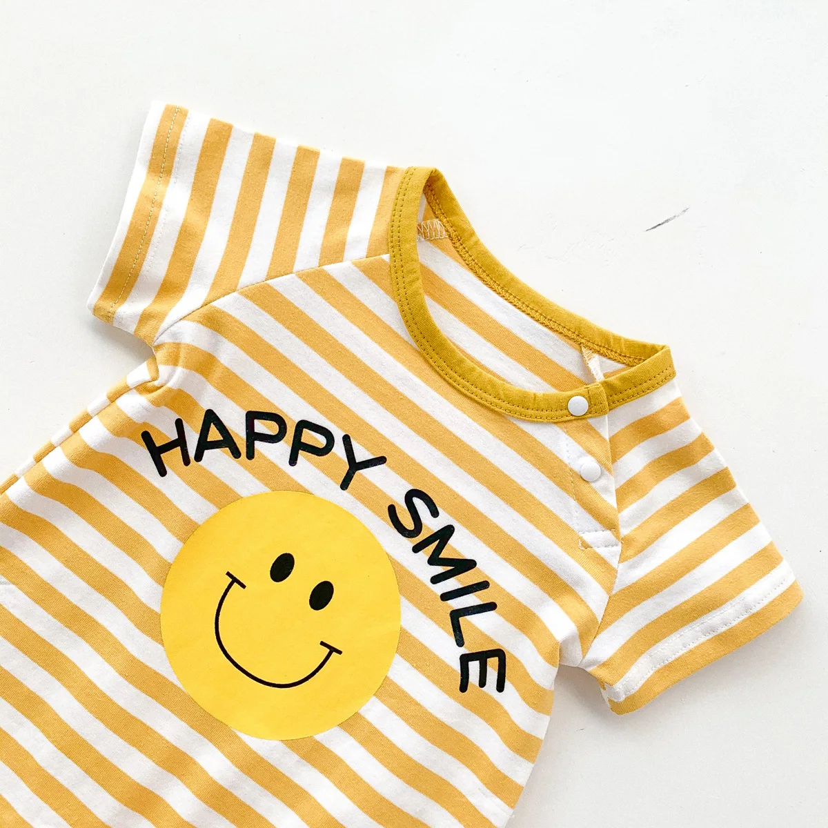 2023 New In Summer Infant Baby Girls Short Sleeve Stripe Print 3D Banana Dot Outwear Kids Newborn Jumpsuits Cotton Romper