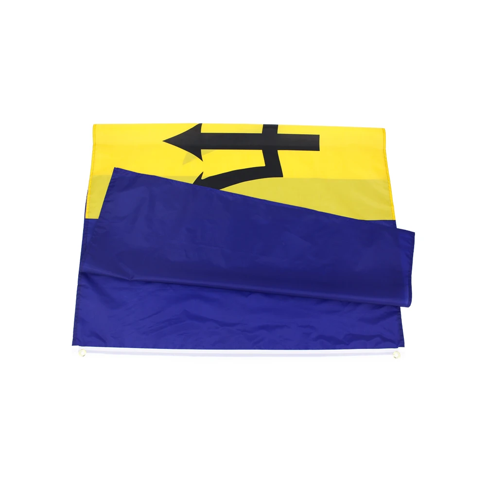 90x150cm High Quality Printed Polyester Barbados Flag For Decoration