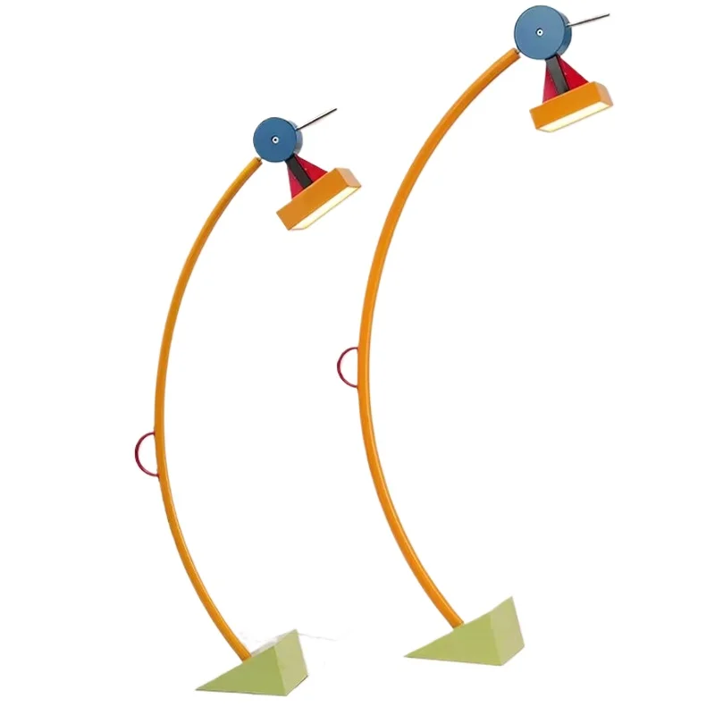 

Floor lamp Nordic children's room bedroom living room designer geometric creative color ambient desk lamp