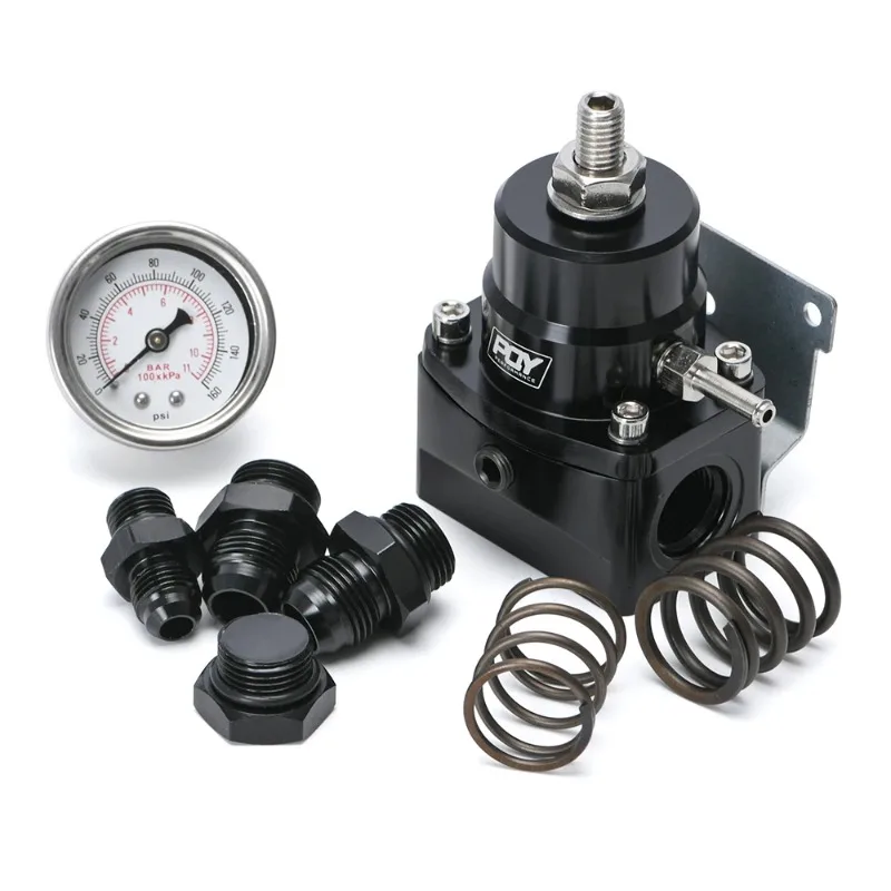 

Universal for Alfa Romeo Fiat Volvo PEUGEOT CITROEN TOYOTA Renault Fuel Pressure Regulator W/ 0-160PSI 0-11Bar Gauge Adjustable