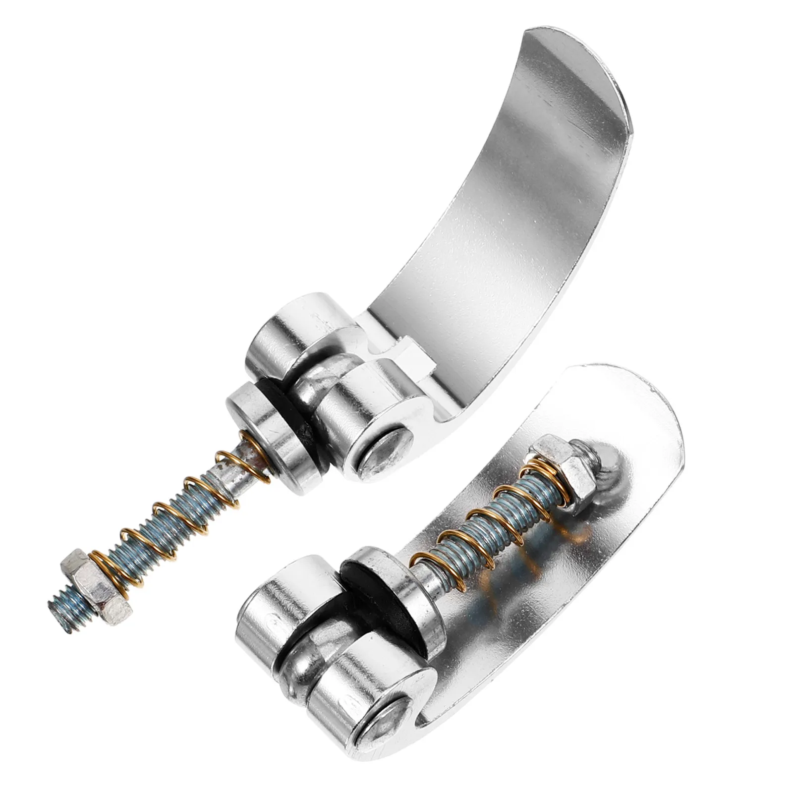 2Pcs Bike Trailer Connector Flat Aluminum Alloy Foldable Strong Hitch Drawing Head Replacement Trailer Coupler Attachment Metal