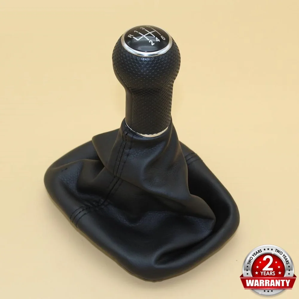 For VW Golf 4 MK4 Bora 1998 1999 2000 2001 2002 2003 2004 2005 2006 Car-styling 6 Speed 23mm Hole Gear Stick Shift Knob Boot