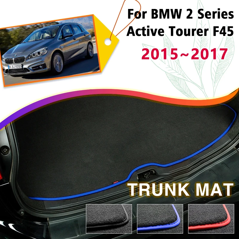Car Trunk Mat For BMW 2 Series Active Tourer F45 2015 2016 2017 Boot Cargo Liner Tray Rear Trunk Luggage Carpet Pads Accessories