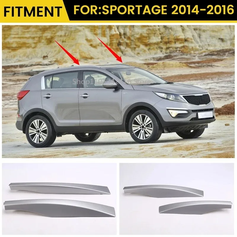 4PCS Roof Rack Rail End Cover Shell 87251-4T001 87252-4T001 87261-4T001 87262-4T001 for Kia Sportage 2014-2016