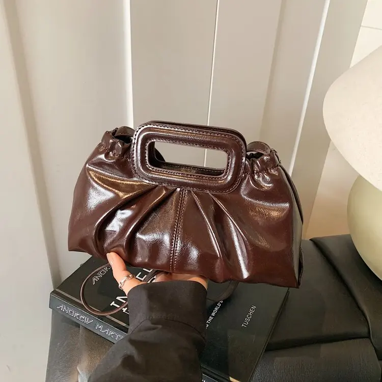 Sac carré structuré minimaliste – Sac à bandoulière et à bandoulière pour femme, petit sac à main chic de tous les jours, design polyvalent et simple