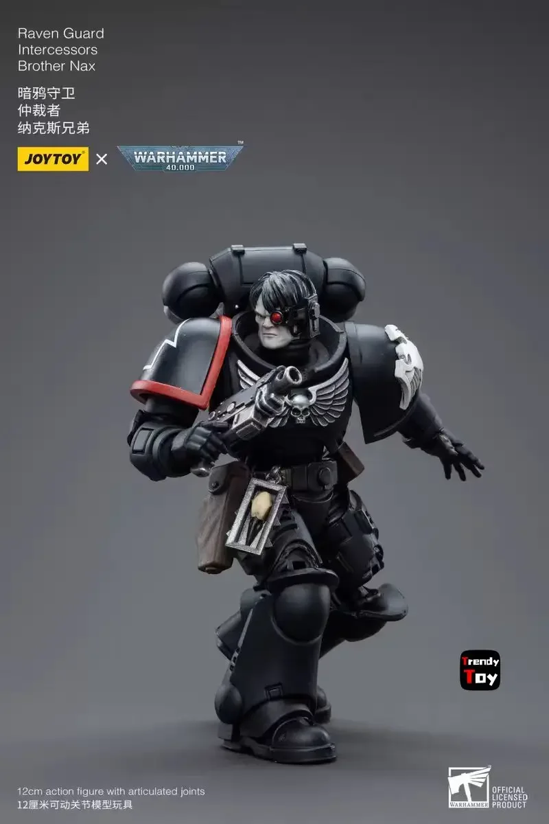 

【24-Hour Shipping】JOYTOY 40K Raven Guard Intercessors Brother Nax 1/18 Action Figure Collection