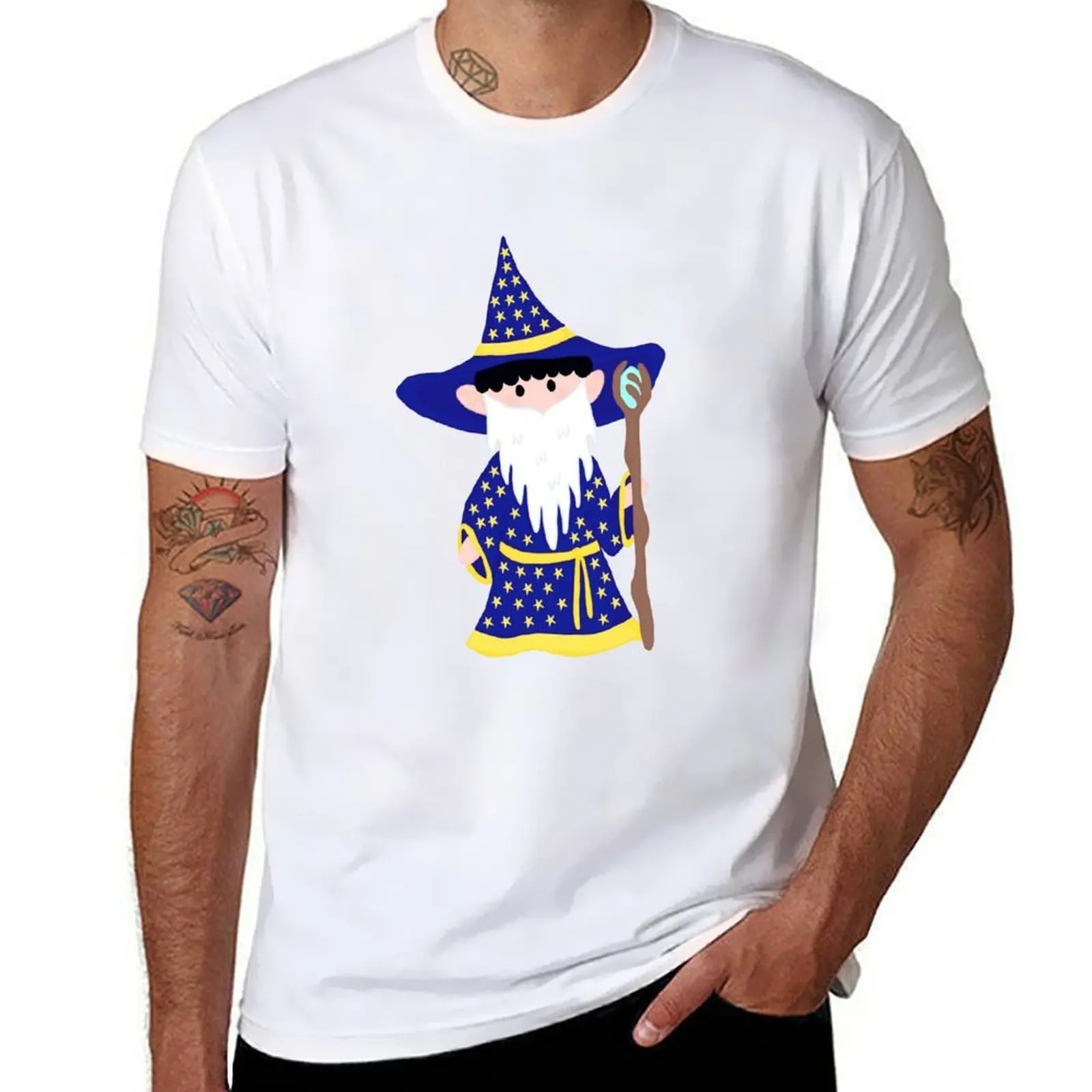 

Merlin the Wizard T-Shirt funny t shirts cotton anime t shirts oversize T-Shirt