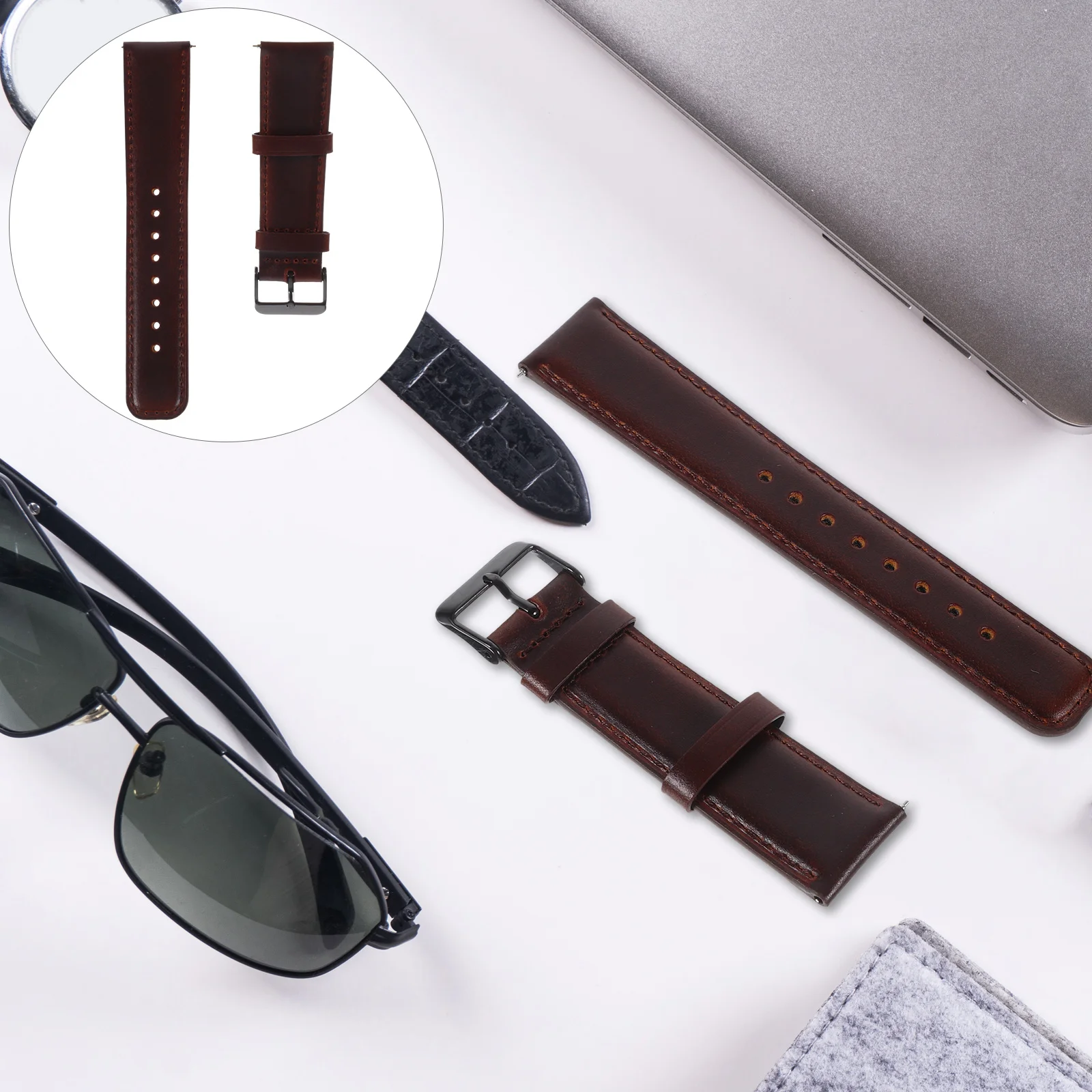 

Smart Quick Release Watch Band Strap Waterproof Scratch Resistant Elegant Look Replacement Wristband for Daily