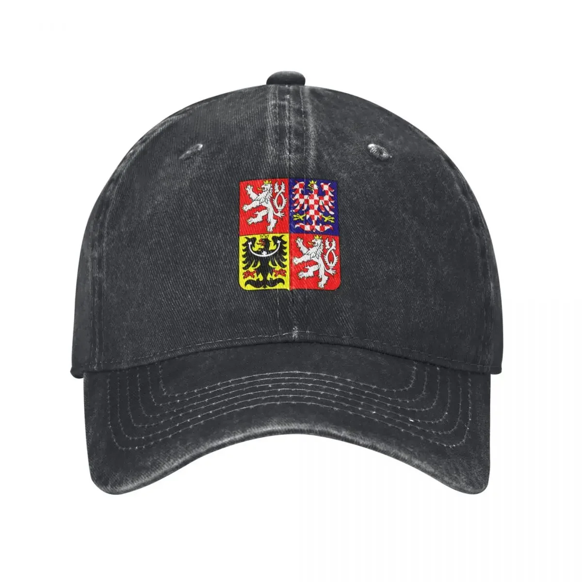 FLAGS AND DEVICES OF THE WORLD - CZECH REPUBLIC COAT OF ARMS Baseball Cap Hood Hat Man For The Sun fishing hat For Men Women's