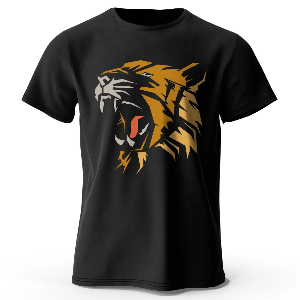 Umweltfreundliches bedrucktes T-Shirt aus 100 % Baumwolle, weiches und atmungsaktives Rundhals-Kurzarm-T-Shirt, Unisex-Freizeitkleidung