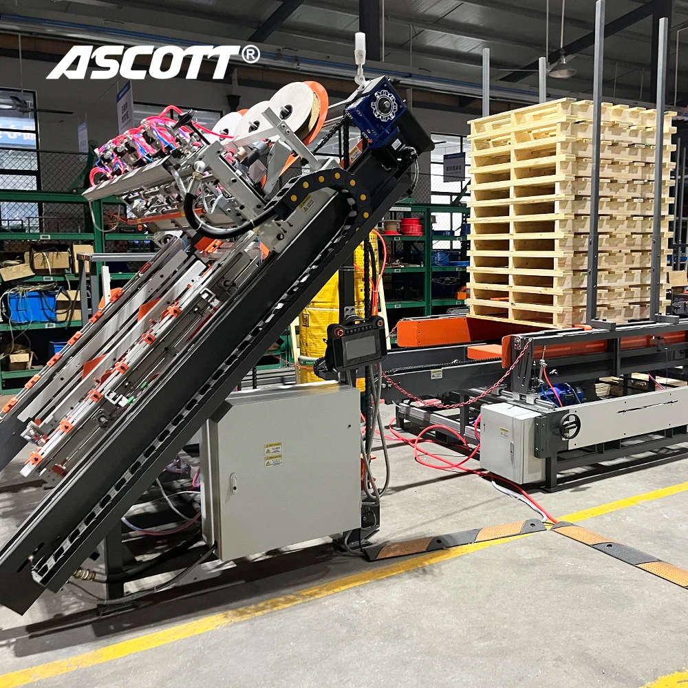 Ascott Automatic Coil Nailing Gun CN70PAL Pneumatic Nailing Machine 1-3/4” to 2-3/4” for Making Heavy Duty Crating Wooden Board