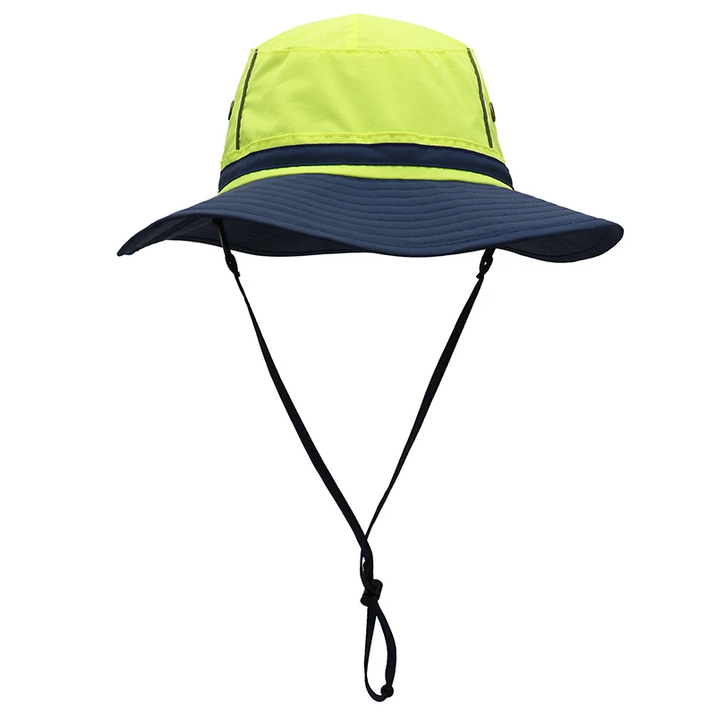 

Bucket Hat Men Women Summer Sun Protection UPF50 Beach Accessory Wide Brim Quick Dry Strap Cap For Fishing Hike Climb Outdoor