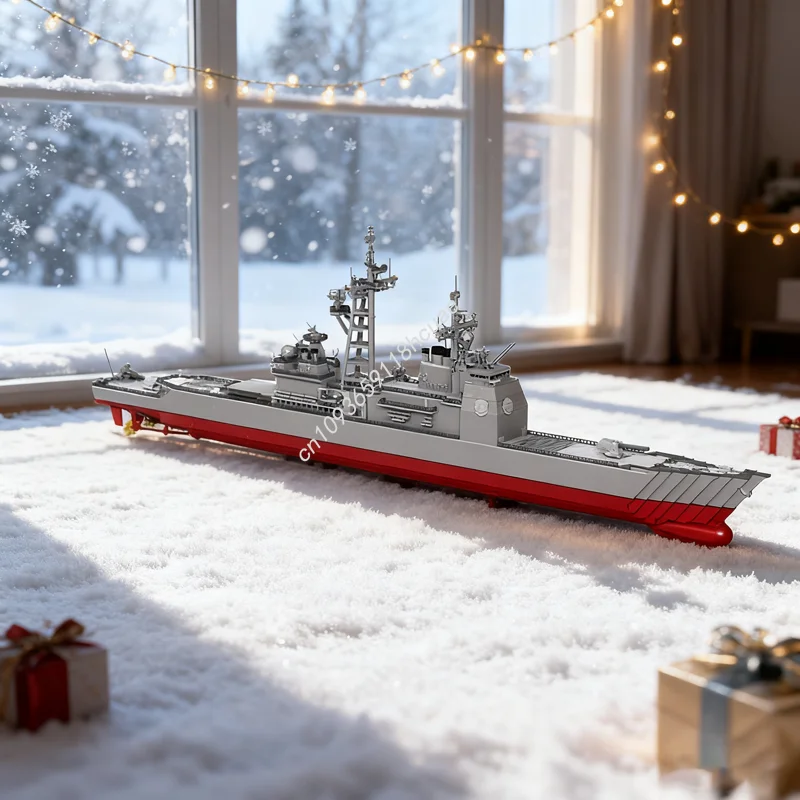 

5694 шт. MOC USS Ticonderoga Class Cruiser Creatored модель здания Рождественский подарок блоки игрушка DIY творческая идея кирпич на день рождения