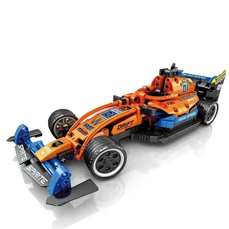 Décennie s de construction de voiture de formule F1 de course de vitesse technique, assemblage de briques, jouets de véhicule, cadeaux pour garçon adulte, 448 pièces