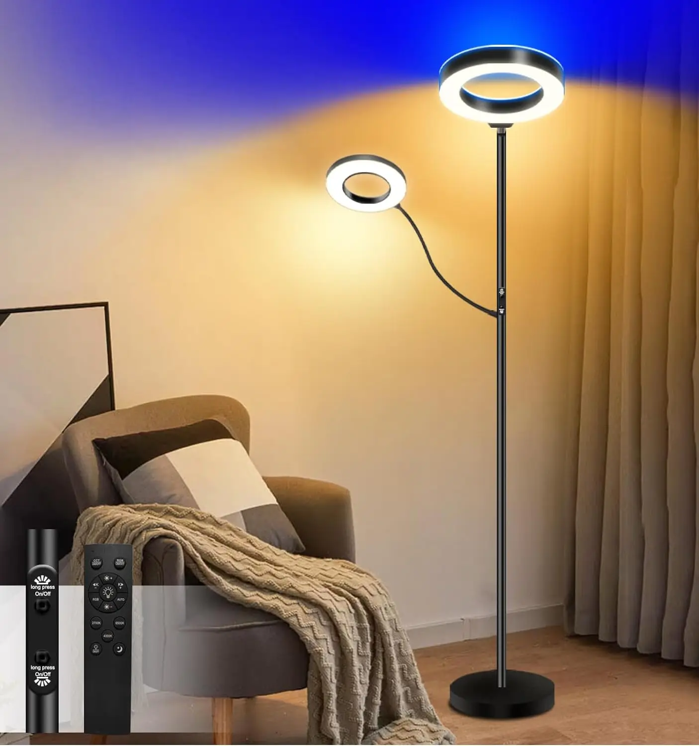 Modern with reading lamp modern standing sofa Lamps Lightingcolor Bedroom Living Room Gaming Reading Learning