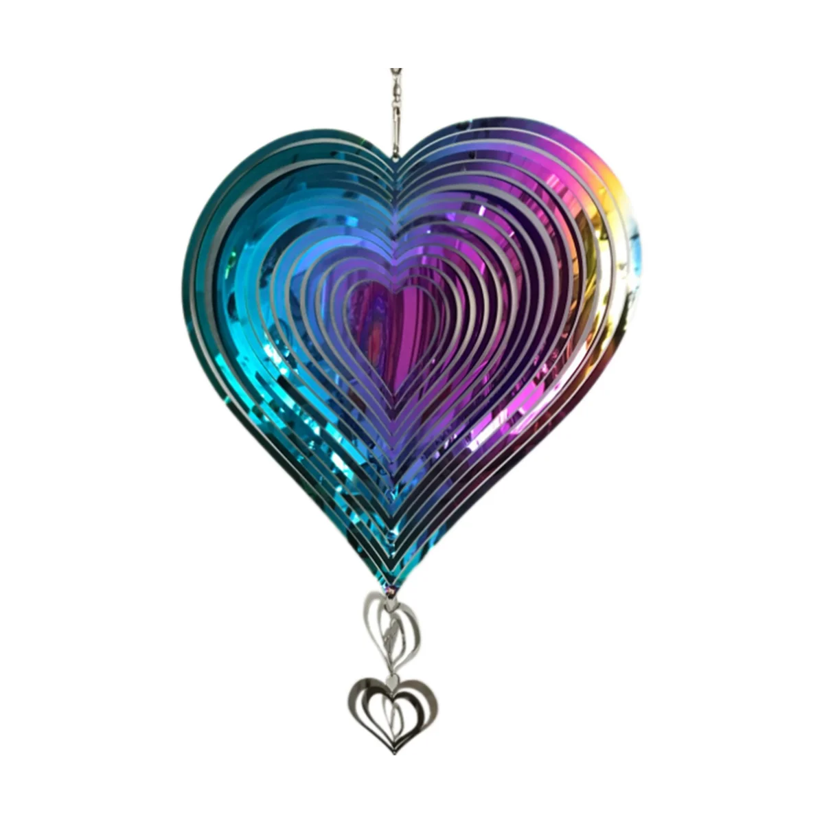 3D obrotowe dzwonki wiatrowe wiatraczek na prezent do ogrodu ślubnego na zewnątrz estetyczne wisząca dekoracja 20x36cm