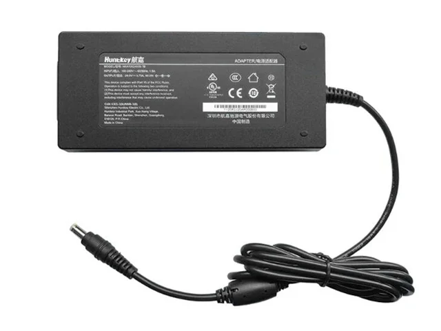 

Huntkey HKA12024038-7B, 24V 3.75A, Barrel 5.5/2.5mm, IEC C14 Power Adapter