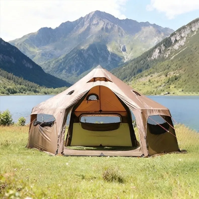 

Lightweight Inflatable Tent Outdoor Rainproof Camping Tents Portable Folding Breathable Waterproof Convenient Campout Supplies