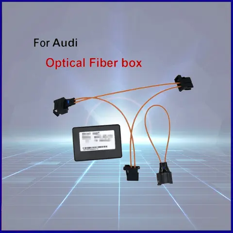 아우디 A6 A6L C6 자동차 Q7 2005-2009 광섬유 증폭기 광섬유 디코더 박스 자동차 DVD 플레이어