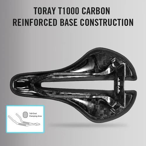 Imagen 2 del producto RYET-sillín de bicicleta de montaña de carbono, cojín de asiento de PU superligero, 125g, asiento de bicicleta de carretera negro, piezas, accesorios de ciclismo