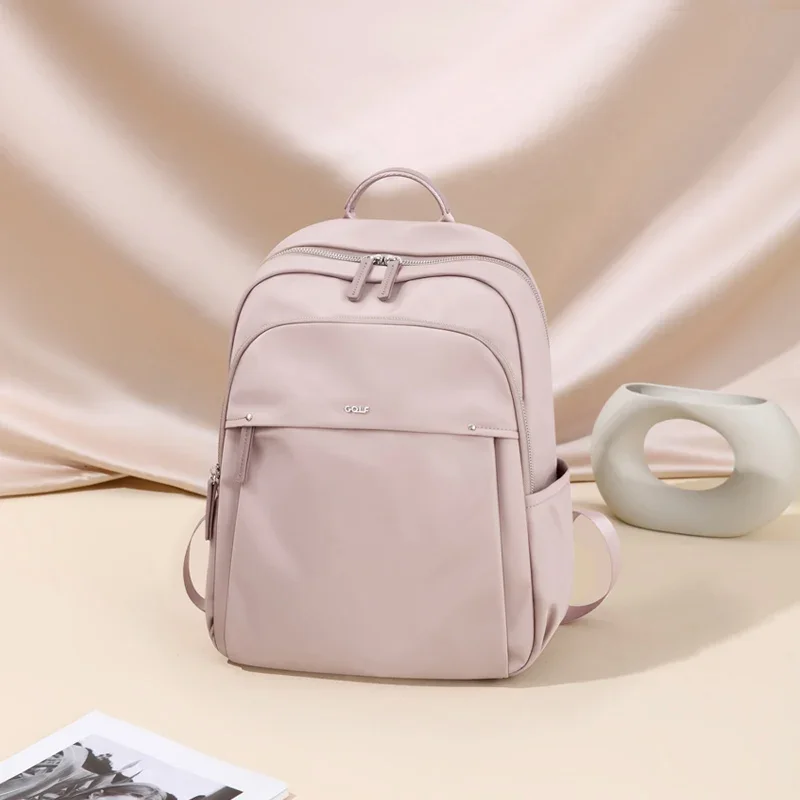 GOLF-Petit sac à dos rose pour femme, sac à dos Oxford imperméable, sacs de voyage décontractés pour femme, tendance 2024