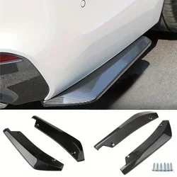 Universal Car Front Rear Bumper Strip Lip Spoiler Diffuser Splitter Scratch Protector Carbon Fiber Winglets Side Skirt Extension