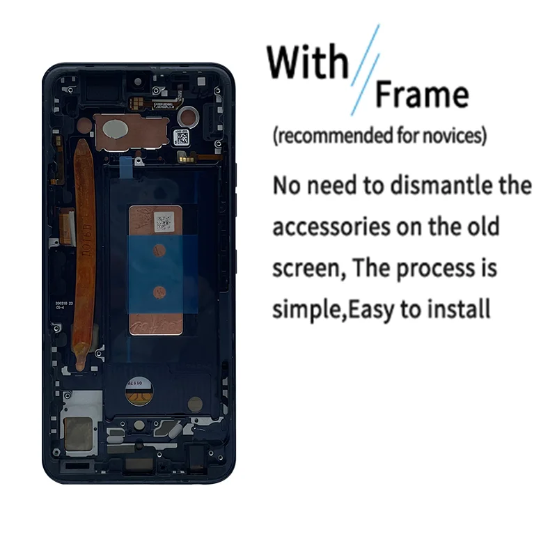 For LG V50S ThinQ 5G LCD Display Touch Screen Digitizer Assembly Secondary Screen Replacement Accessory