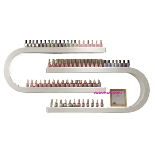 

Stylish Nail Polish Display Wall Hanging Organizer Creative U-shaped Nail Polish Organizer Metal Storage Shelf Nail Salon