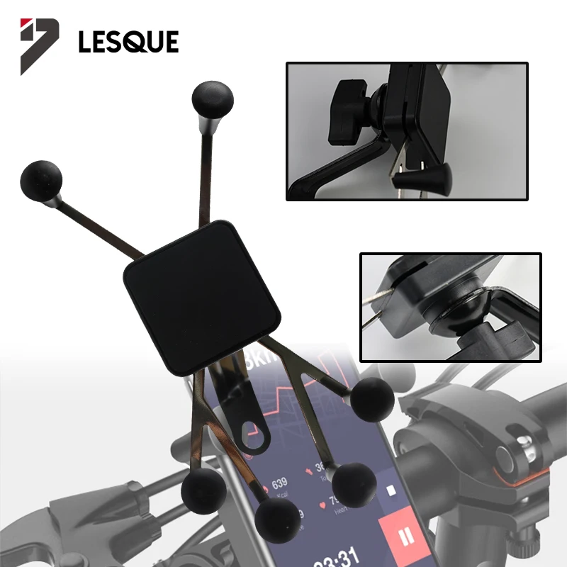 LESQUE Pit Dirt Bike Phone Holder Convenient Flexible Phone Holders Accessories Universal For Scooter Motorbike Off Road