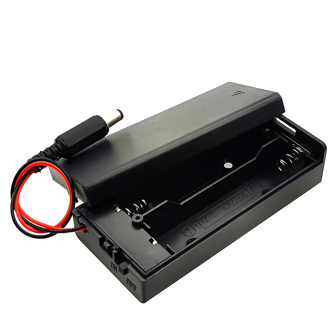 2*18650 Battery Box 18650 Battery Holder 18650 Battery Case With ON/OFF Switch With DC Series Connection 2* 3.7V