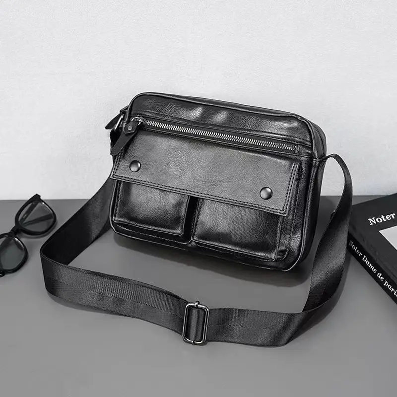 

Новые винтажные деловые мужские сумки из искусственной кожи, мужская сумка через плечо для мальчиков, роскошные сумки-мессенджеры с клапаном