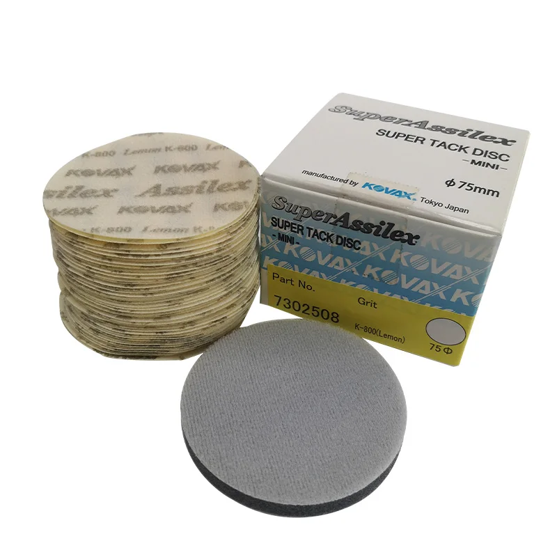 Kovax Disco abrasivo da 3 pollici 77 mm per lucidatura fine Disco rotondo Carta vetrata di grado professionale per finitura superficiale liscia
