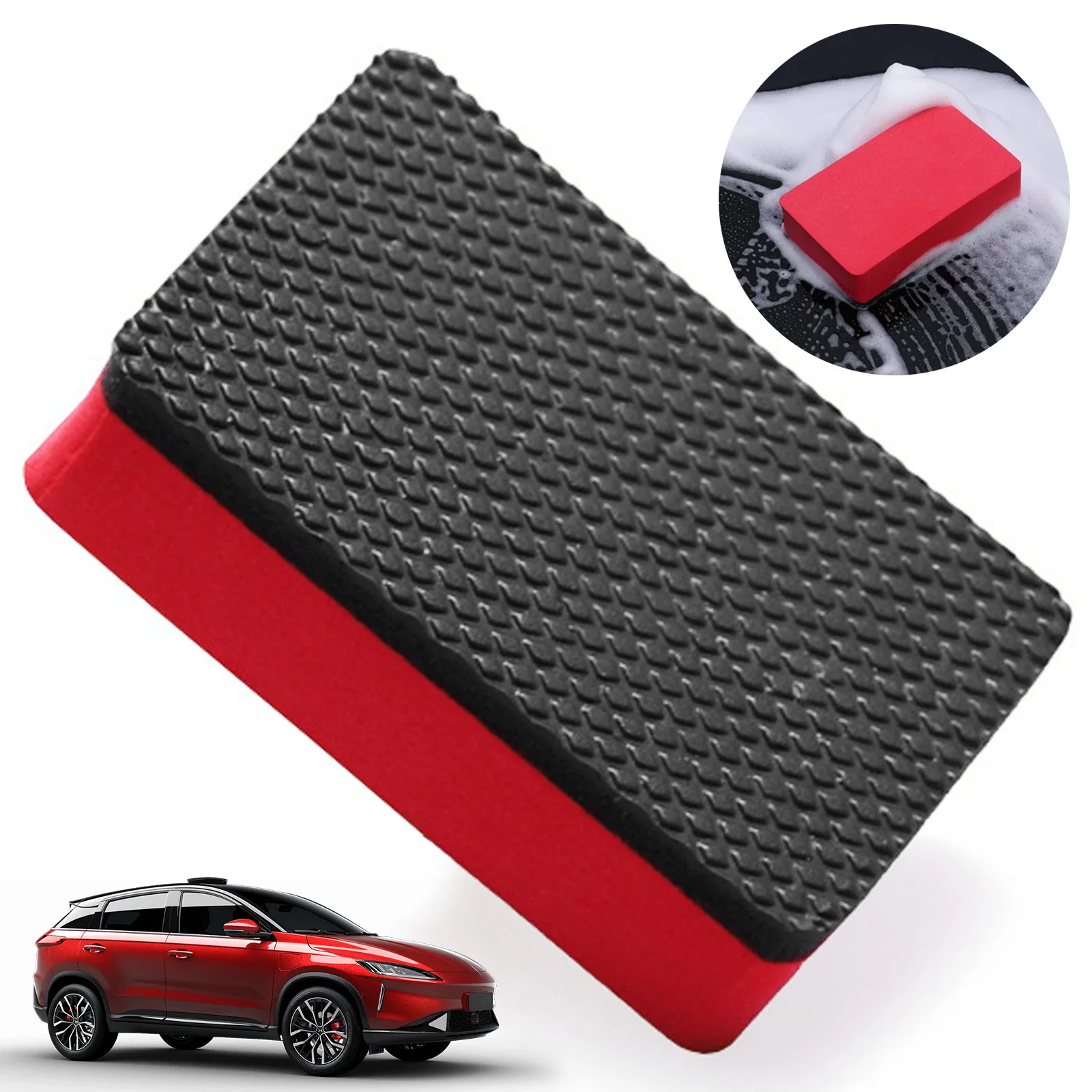 New Car Wash Mud Magic Clay Bar Sponge Block Pad Remove Contaminants Before Polisher Wax for Car Care Cleaning