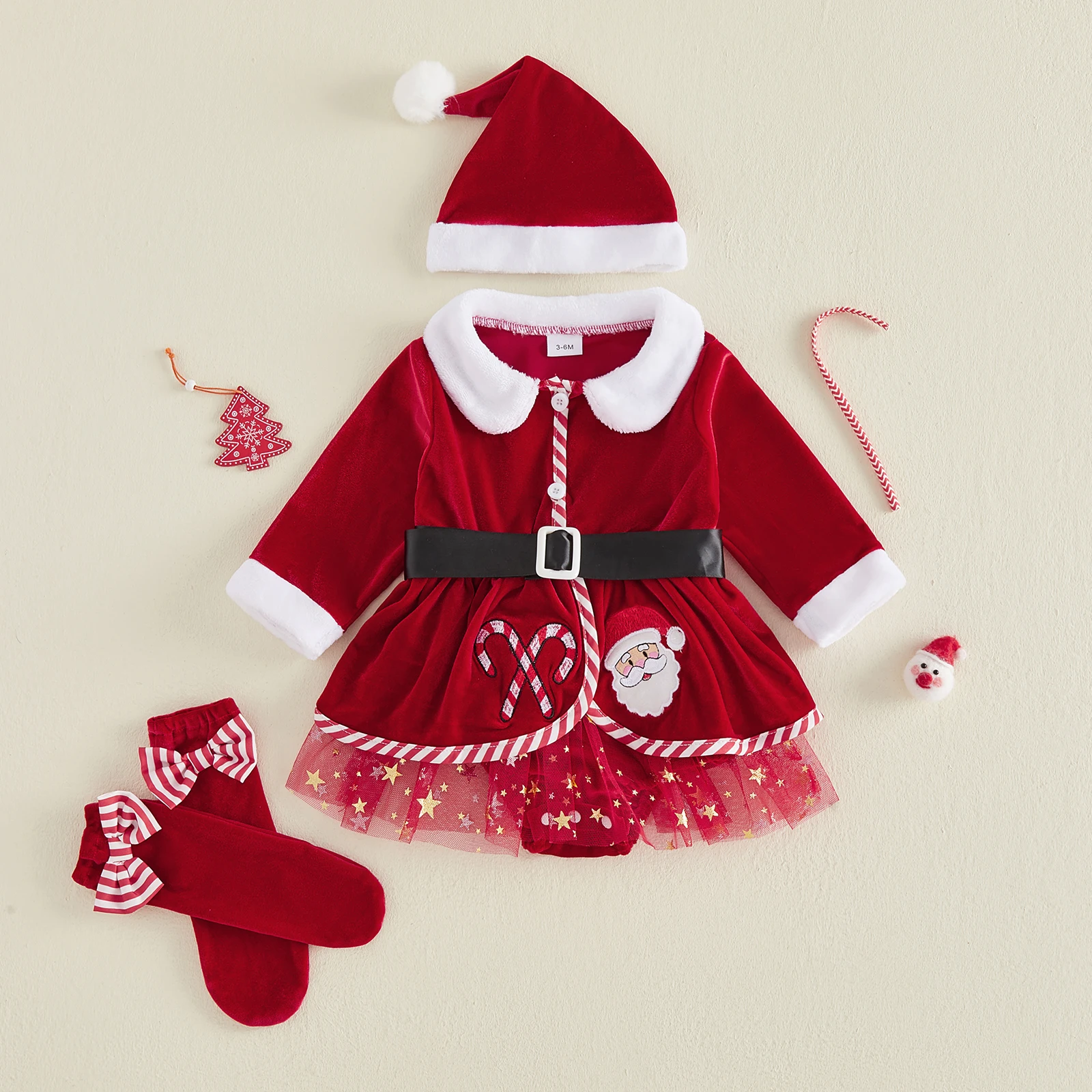 Baby Girl Christmas Outfit Fas - Embroidery Xmas Stocking review and price