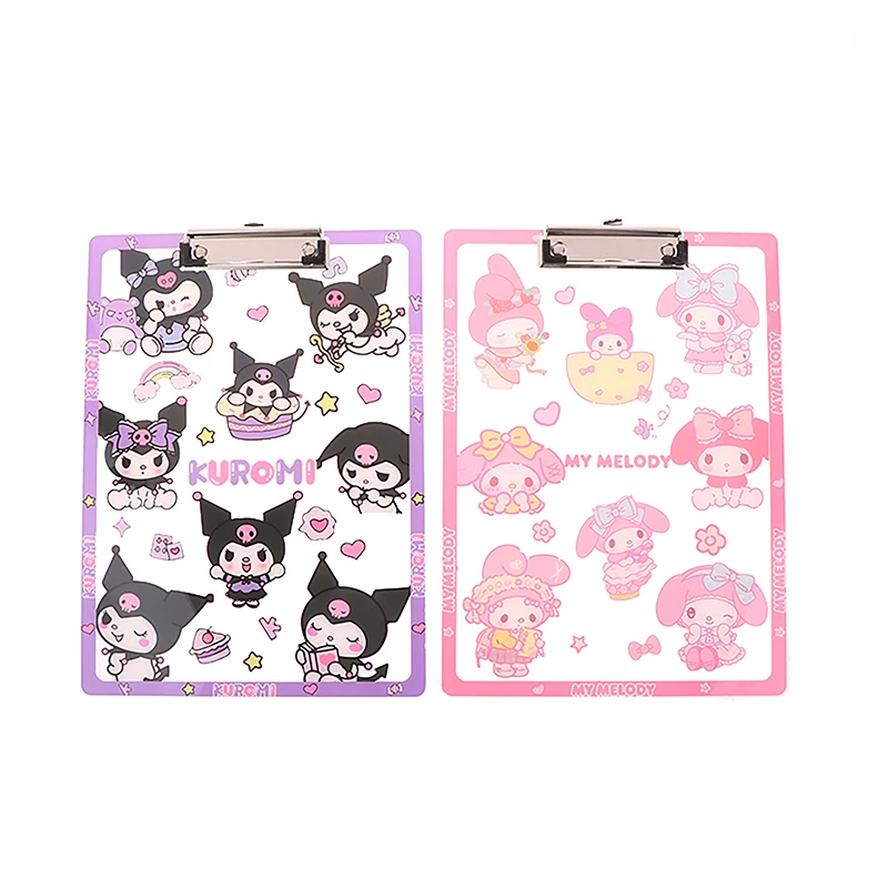 A4 Transparent Folder Clipboard Writing Pad Cute Cartoon Document Clips Binder Storage For School Office Supplies