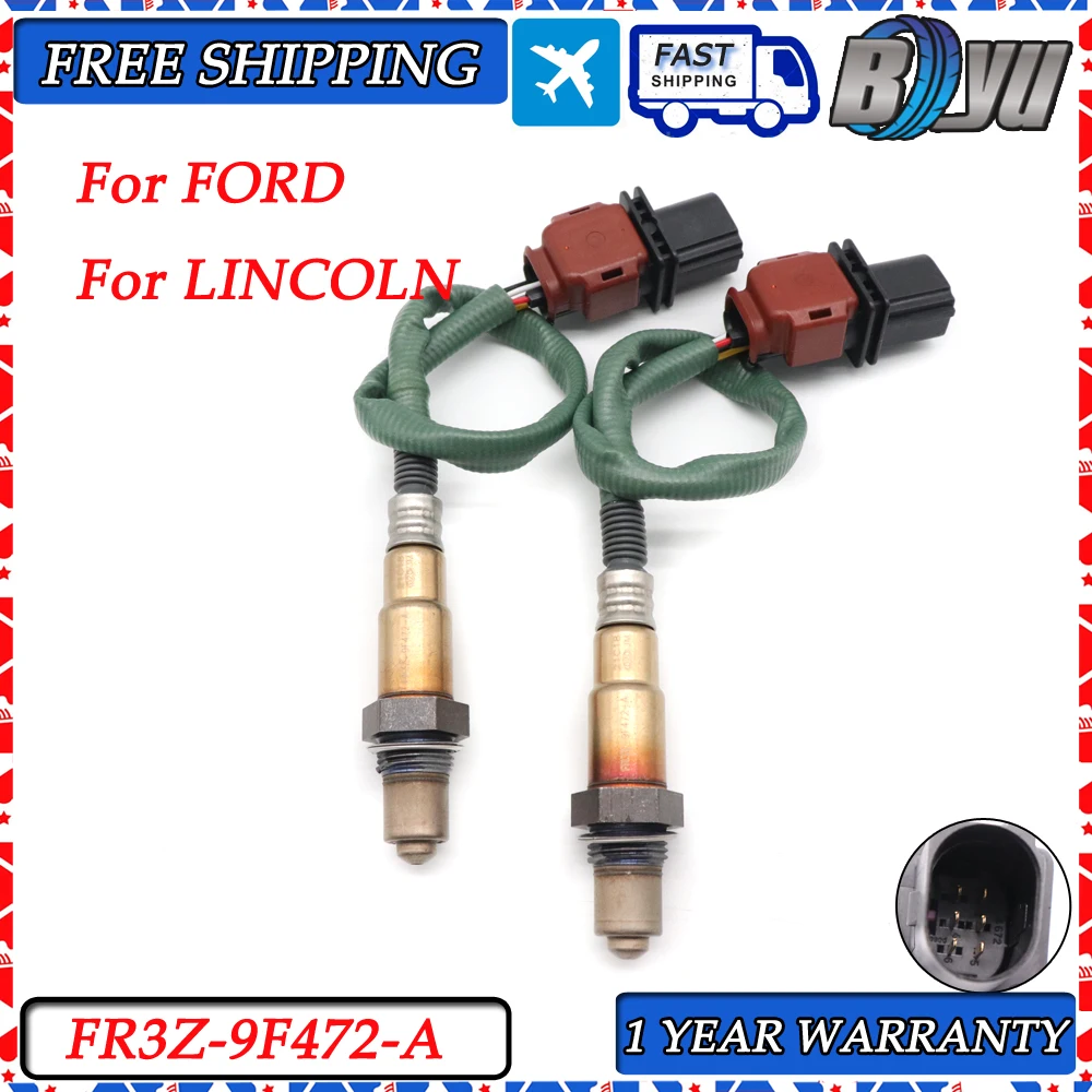 

2pcs Upstream FR3Z-9F472-A 5 Wire Air Fuel Ratio O2 Oxygen Lambda Sensor For FORD EDGE ESCAPE EXPLORER F-150 FOCUS LINCOLN MKC